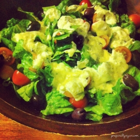 Raw Vegan Caesar Salad